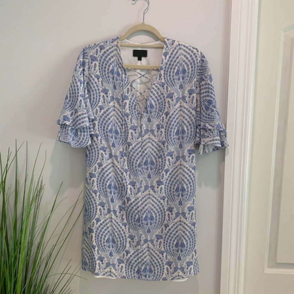 Intermix Ludlow Flutter Sleeve Dress